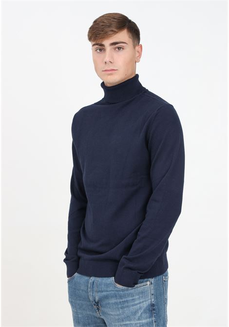 Blue turtleneck sweater for men SELECTED HOMME | 16074684Navy Blazer